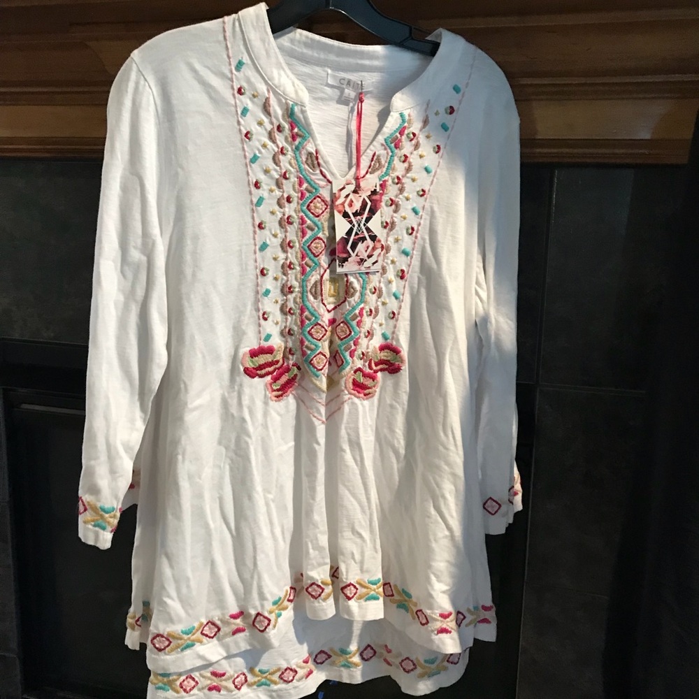 NWT CAITE boutique Tunic top